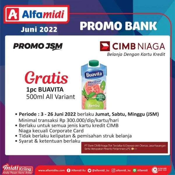 Promo Bank Alfamidi Periode Juni 2022