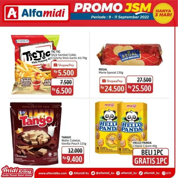 Promo JSM Alfamidi Periode 9-11 September 2022