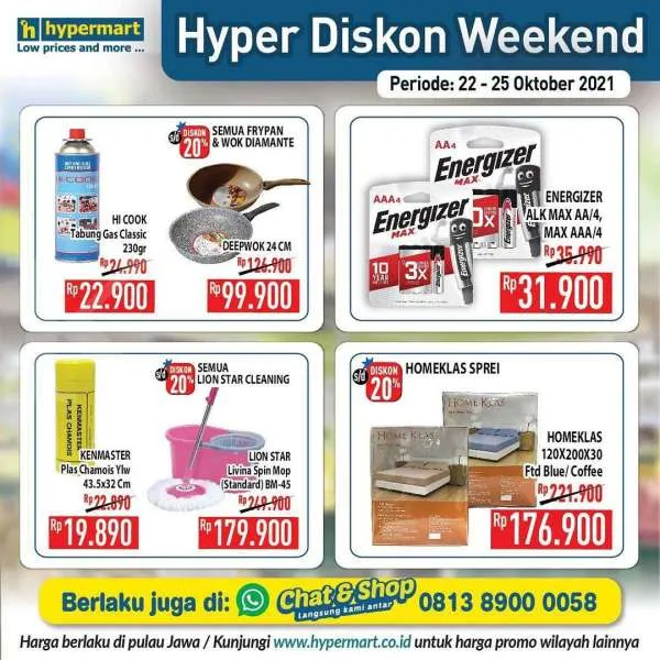 Promo Hypermart Hyper Diskon Weekend 22-25 Oktober 2021