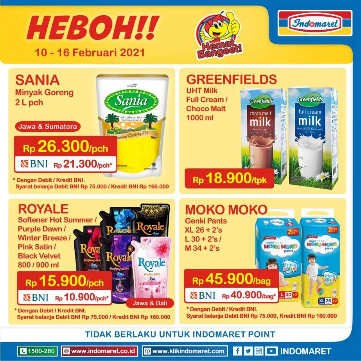 Promo Indomaret weekday Harga Heboh 15 Februari 2021, masih ada diskonan!