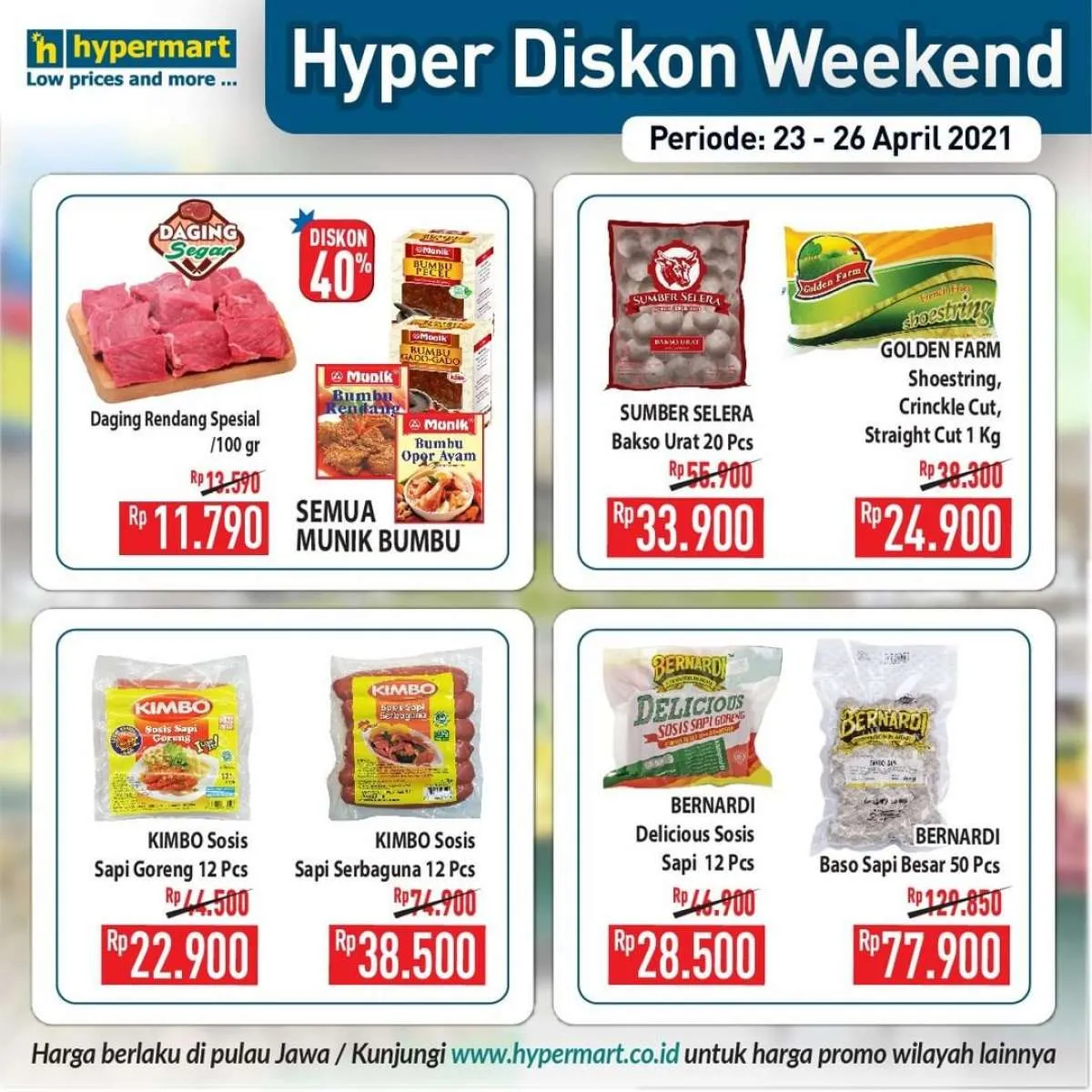 Terbaru! Promo JSM Hypermart 23-26 April 2021, Hyper Diskon Weekend