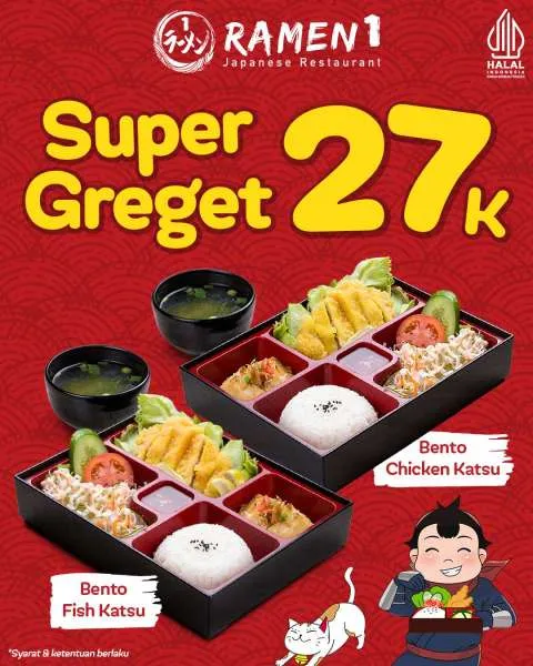 Promo Ramen 1 Super Greget Bento