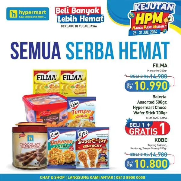 Promo Hypermart Beli Banyak Lebih Hemat Periode 26-31 Juli 2024