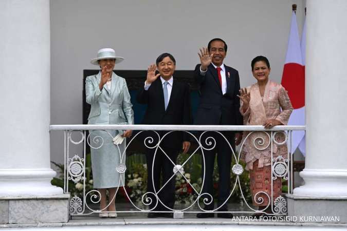 Presiden Joko Widodo menerima kunjungan Kaisar Jepang Naruhito