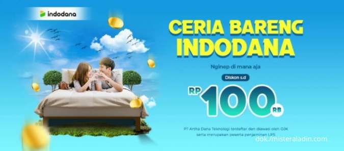 Pesan Hotel di Mister Aladin Dapatkan Diskon s.d Rp100.000 dengan Indodana