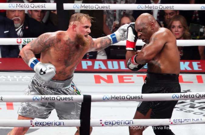 Ini Nilai Kekayaan Bersih Jake Paul setelah Menang Bertarung Lawan Mike Tyson