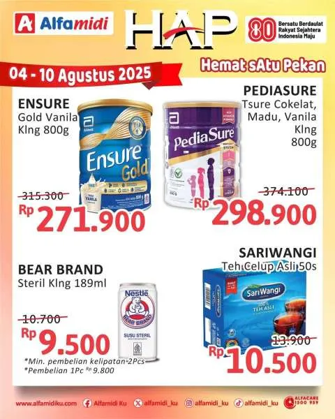 Promo Alfamidi Hemat Satu Pekan Periode 4-10 Agustus 2025