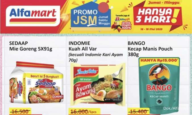 Katalog Promo JSM Alfamart Periode 16-18 Mei 2025, Indomie Beli Banyak Lebih Hemat