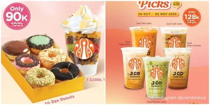 Daftar Promo J.CO sampai Awal November 2025, Paket Donut dan Minum Harga Spesial