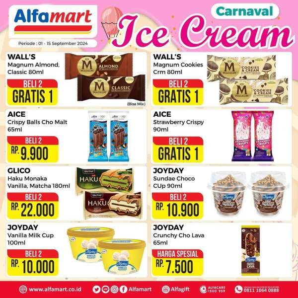 Promo Es Krim di Alfamart 1-15 Septemer 2024