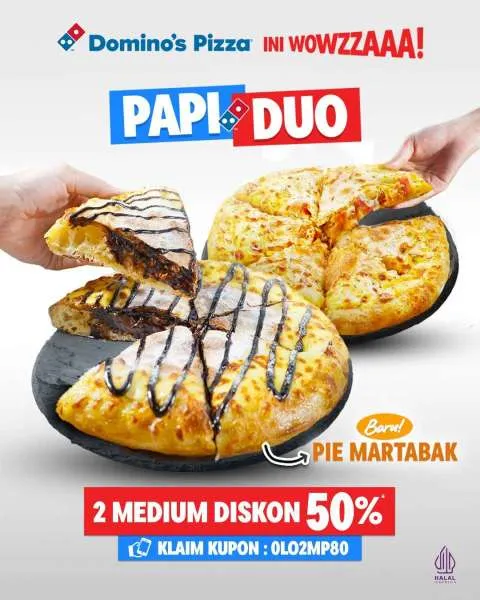 Promo Dominos Pizza Papi Duo September