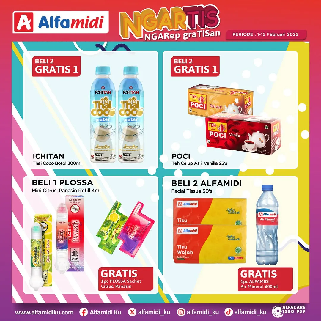 Promo Alfamidi Ngartis (Ngarep Gratisan) Periode 1-15 Februari 2025