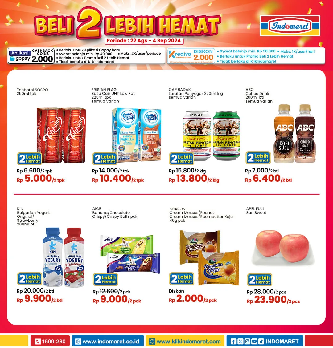 Promo Indomaret Beli 2 Lebih Hemat Periode 22 Agustus-4 September 2024