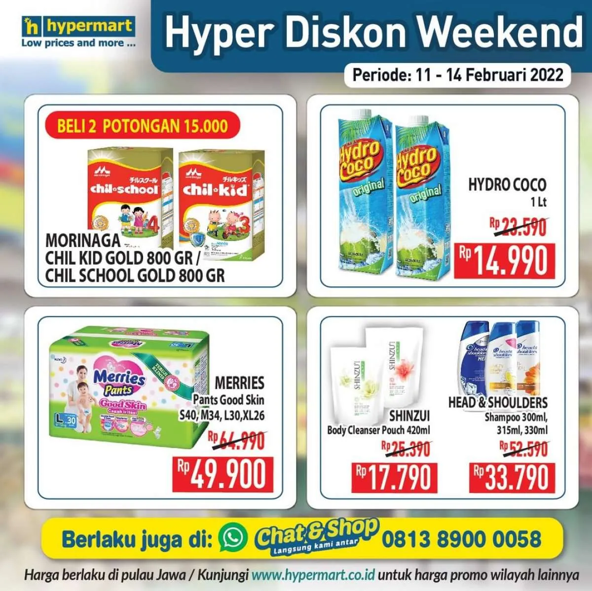 Katalog Promo Hypermart Hyper Diskon Weekend Periode 11-14 Februari 2022
