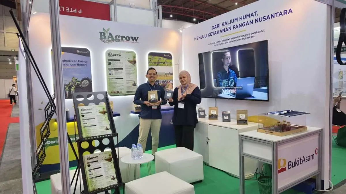 Perkuat Ketahanan Pangan, PTBA Perkenalkan Kalium Humat ‘BA Grow’ di Inagritech 2026