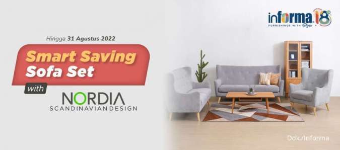 Promo Informa Agustus 2022, Beli Set Sofa Dapat Diskon Plus Bonus Hadiah!