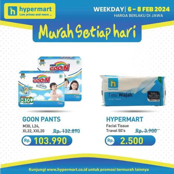 Promo Hypermart Hyper Diskon Weekday Periode 6-8 Februari 2024