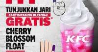 Promo KFC Pemilu Gratis Cherry Blossom Float, Berakhir Hari Ini 15 Februari 2024