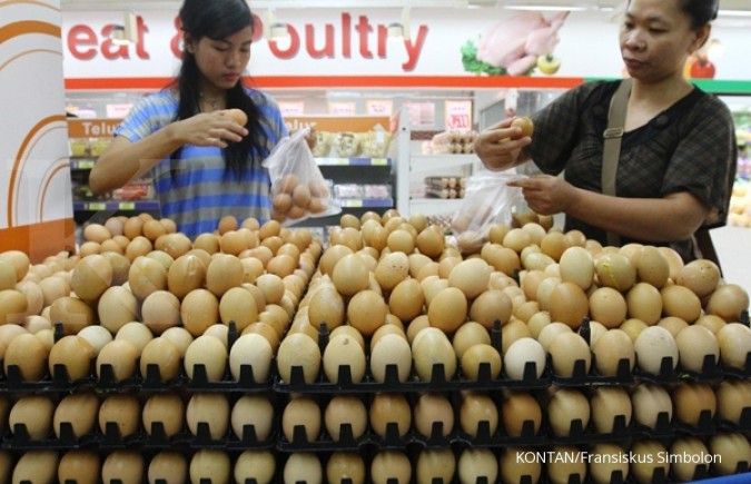 Permintaan telur di sektor consumer goods melandai