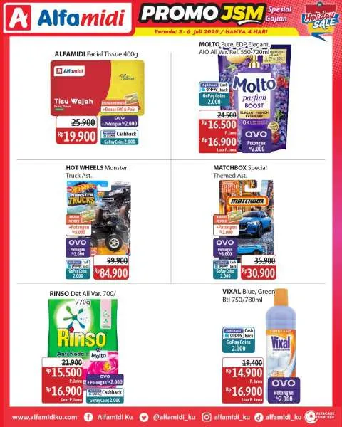 Promo JSM Alfamidi Hanya 4 Hari Periode 3-6 Juli 2025