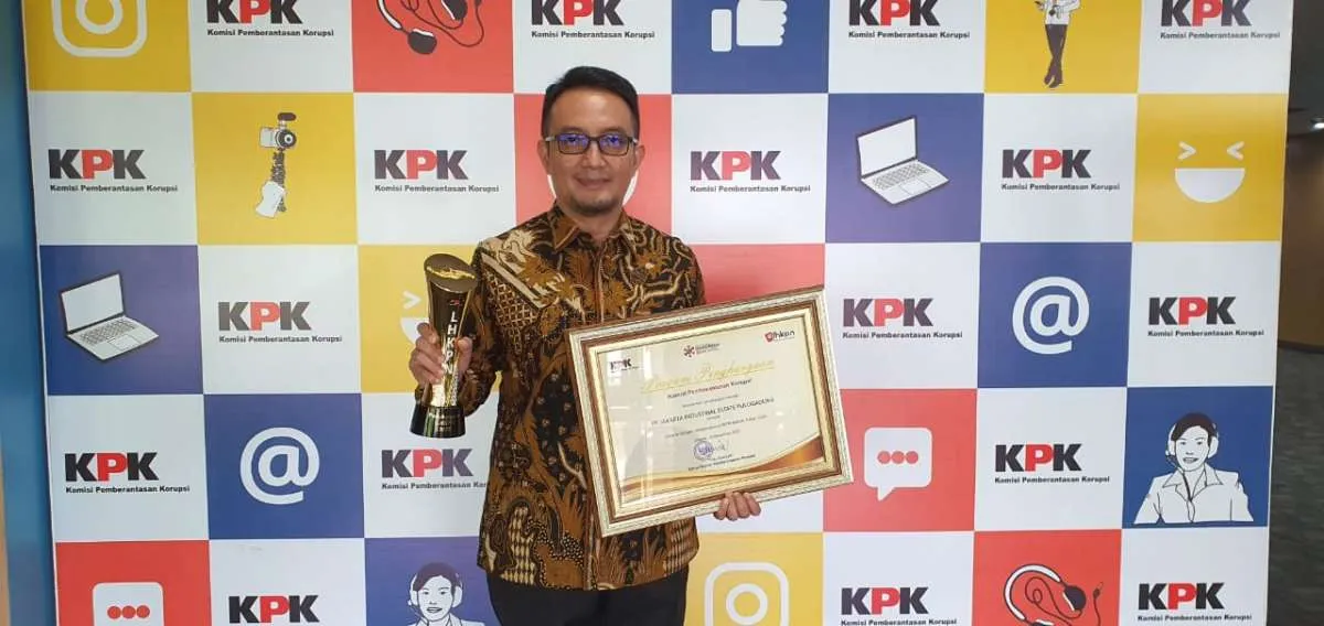 Jakarta Industrial Estate Pulogadung raih penghargaan pengelolaan LHKPN dari KPK