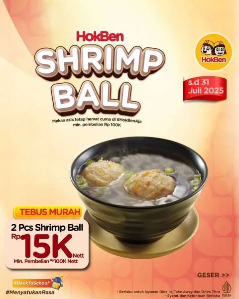 Promo HokBen Tebus Murah Shrimp Ball