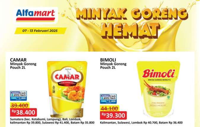 Promo Minyak Goreng di Alfamart & Superindo Hari Ini, Potongan Harga Sebelum Weekend