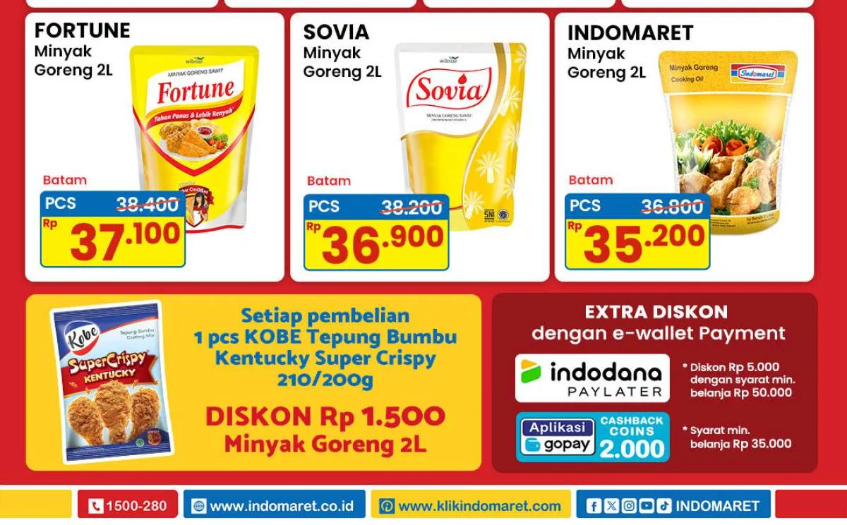 Promo Minyak Goreng Weekday Jelang Akhir Mei 2025, Harga Rp 10.900 Hanya Hari Ini