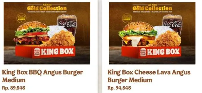 Promo Burger King Gold Collection