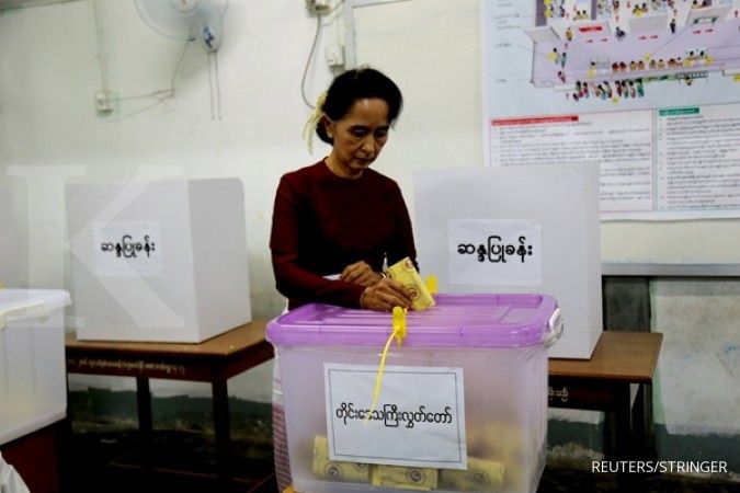Partai Aung San Suu Kyi menang mutlak
