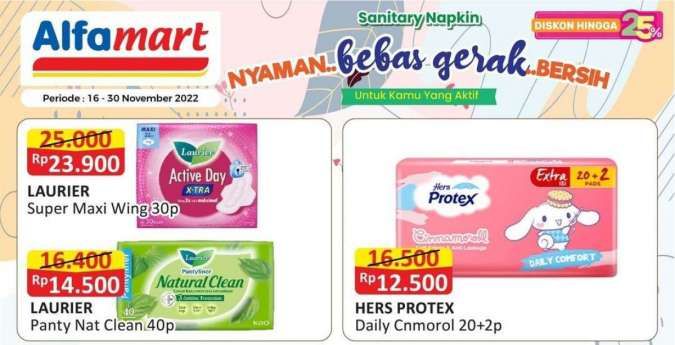 Promo Alfamart Terbaru, Aneka Produk Khusus Wanita Lebih Hemat hingga 30 November
