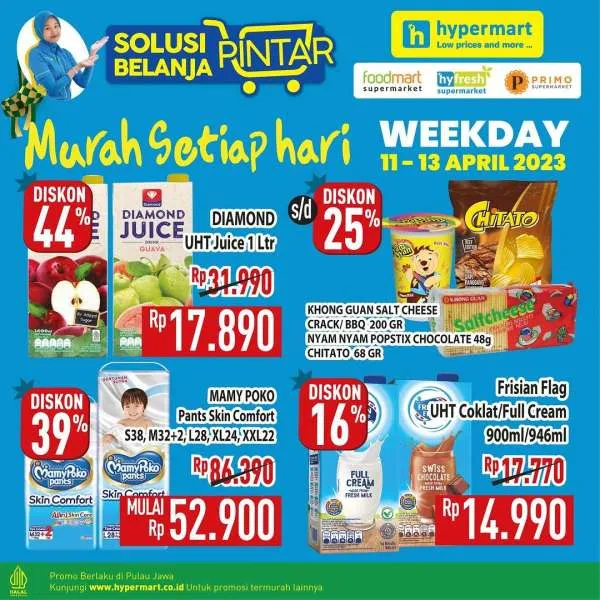 Promo Hypermart Hyper Diskon Weekday Periode 11-13 April 2023