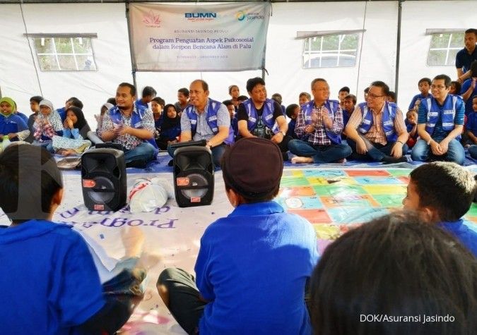 Asuransi Jasindo turunkan tim trauma healing ke Sigi, Palu, dan Donggala