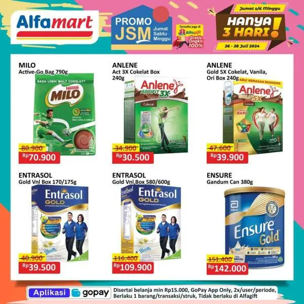 Promo JSM Alfamart Periode 26-28 Juli 2024