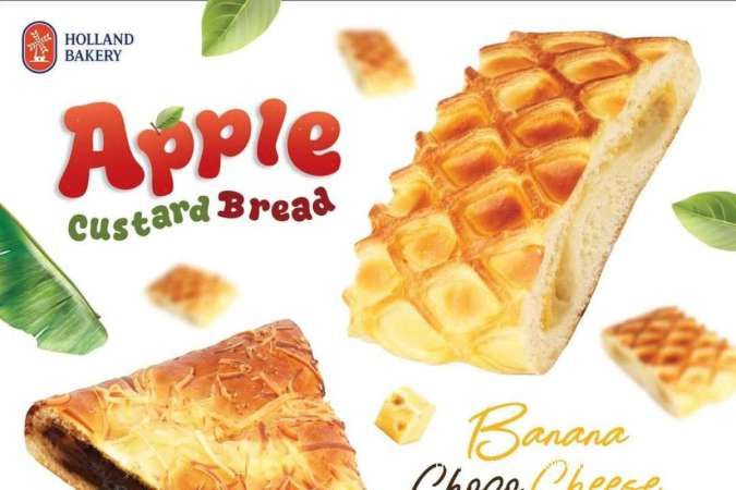 New! Promo Holland Bakery Apple Custard atau Banana Choco Cheese Diskon 20%