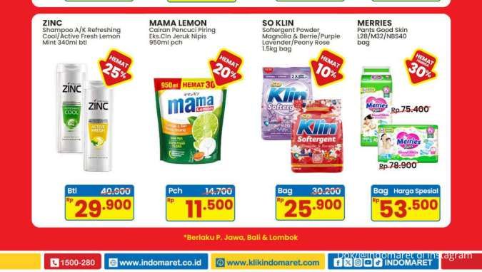 Promo Indomaret Weekend di Awal Mei 2025, Mama Lemon dan Merries Lebih Hemat