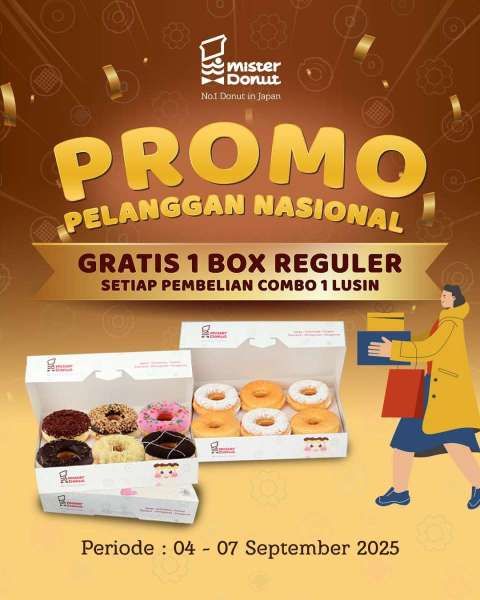 Promo Hari Pelanggan Nasional di Mister Donut