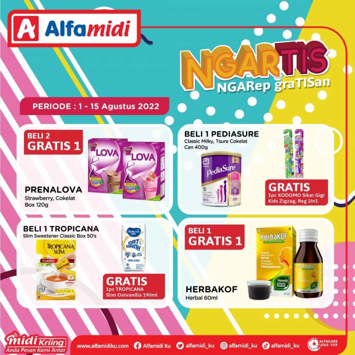 Promo Alfamidi 1-15 Agustus 2022, Beragam Produk Dibanderol Beli 1 Gratis 1