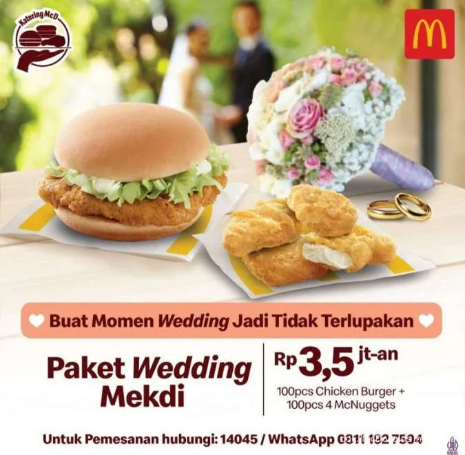 Promo McD Paket Wedding Mekdi