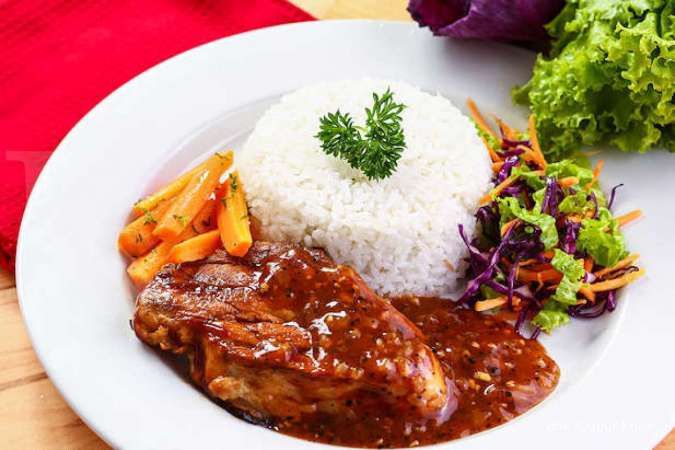 Resep Sajian Makan Siang, Ayam Bakar Saus Lada Hitam yang Membakar Lidah!