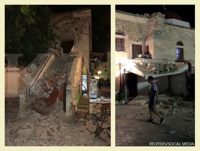 Gempa goyang Turki & Yunani, 2 tewas 70 terluka