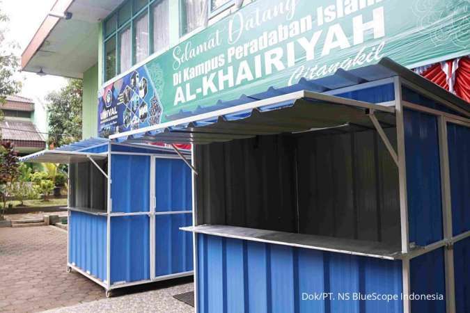 PT. NS BlueScope Indonesia dan Universitas Al-Khairiyah Bangun Booth bagi UMKM