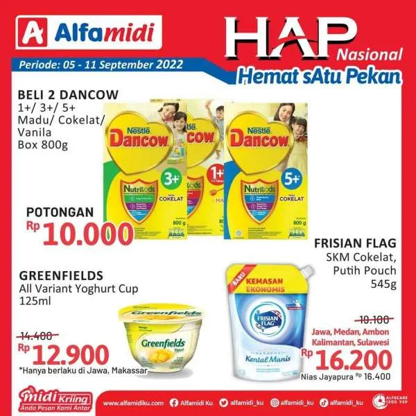 Promo Alfamidi Hemat Satu Pekan Periode 5-11September 2022