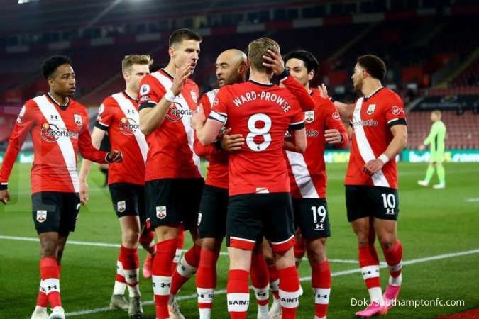 Southampton vs Leicester City: Imbang 1-1, The Foxes tertahan 10 pemain The Saints
