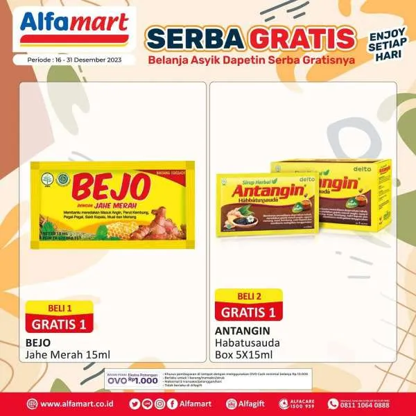 Promo Alfamart Serba Gratis Periode 16-31 Desember 2023