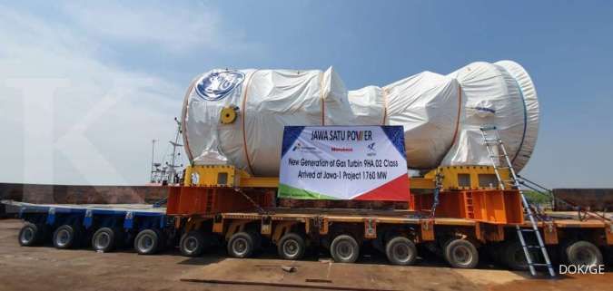 Turbin gas GE tiba di pembangkit listrik Jawa Satu Power