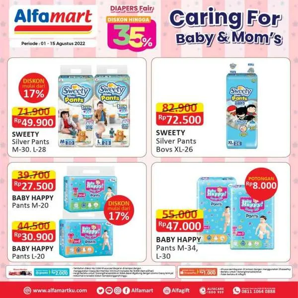 Promo Alfamart Diapers Fair Periode 1-15 Agustus 2022