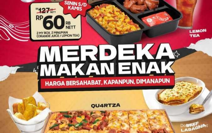 Promo Pizza Hut Spesial Kemerdekaan 2024, My Box-Quartza Setiap Senin-Minggu