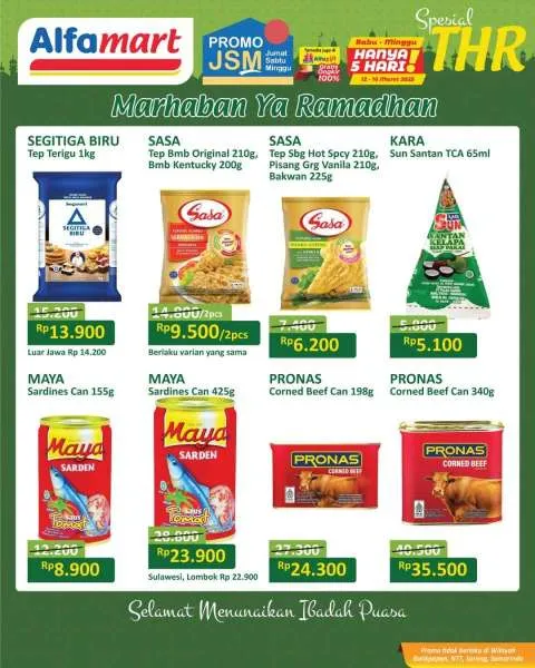 Promo JSM Alfamart Spesial THR Hanya 5 Hari Periode 12-16 Maret 2025