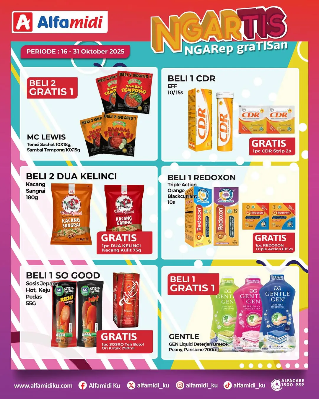 Promo Alfamidi Ngartis (Ngarep Gratisan) Periode 16-31 Oktober 2025